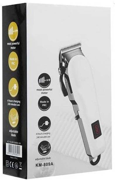 FINARO A69 M809T (PROFESSIONAL HAIR TRIMMER) 2000 mAh Battery with LCD Battery Display Fully Waterproof Trimmer 240 min Runtime 4 Length Settings