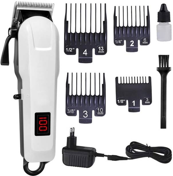 RACCOON Hair Salon Rechargeable Trimmer men, Hair Clipper, Body Grooming Fully Waterproof Trimmer 180 min  Runtime 5 Length Settings