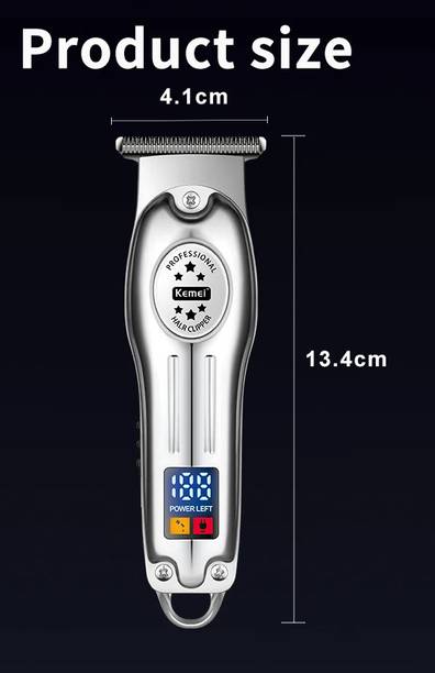 Kemei KM-679 Trimmer 160 min Runtime 4 Length Settings  (Silver)