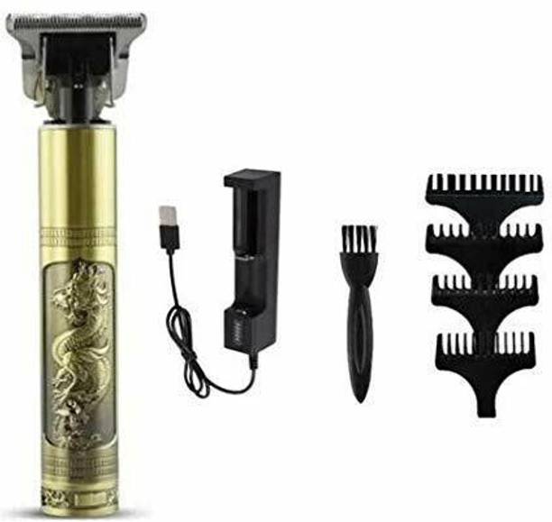 VISHMART T9 Vintage USB Rechargeable Cordless Electric Beard Trimmer Hair Clippers G64 Trimmer 120 min Runtime 4 Length Settings