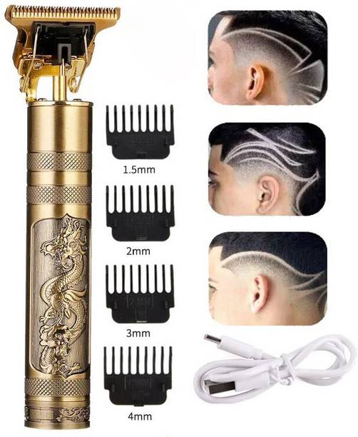 Mirato Professional Vintage T9 Hair Trimmer Clipper T-Shape Design & Dragon Style G196 Trimmer 120 min  Runtime 4 Length Settings