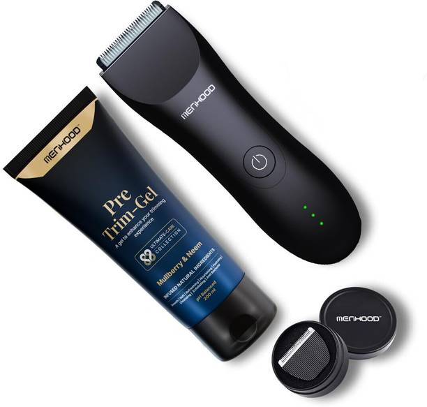 MENHOOD Maintenance Package 1.0 - Grooming Trimmer, Replacement Safe Ceramic Blade Body Groomer 150 min  Runtime 4 Length Settings