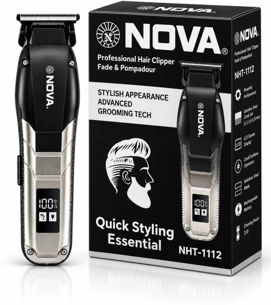 NOVA NHT 1112 S Digital Display Trimmer 150 min Runtime 5 Length Settings
