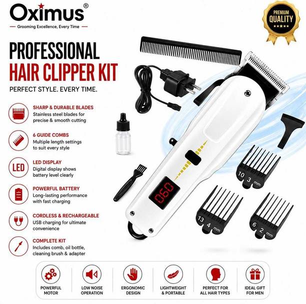 ValueShop Multi-Grooming Hair Trimmer Kit for Men | IPX7 Shockproof Design Cordless Fully Waterproof Trimmer 240 min Runtime 4 Length Settings