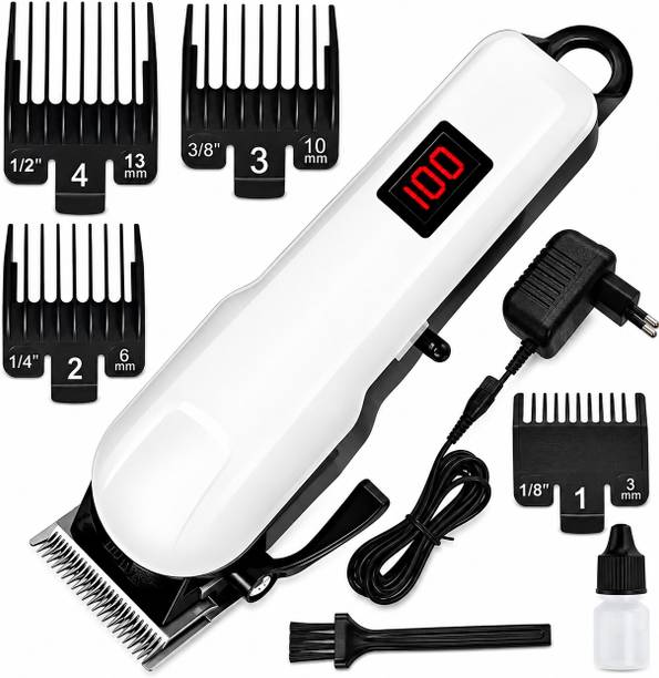 ChinuStyle 809A Professional Hair Trimmer with LED Display Trimmer 180 min  Runtime 5 Length Settings