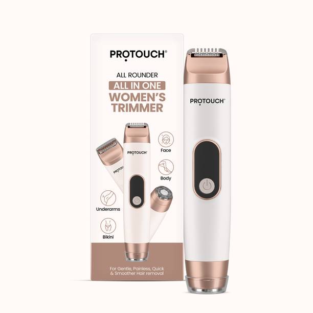 PROTOUCH All-in-1 All Rounder Women's Epilator | Face, Body, Bikini & Underarms Trimmer 60 min  Runtime 5 Length Settings