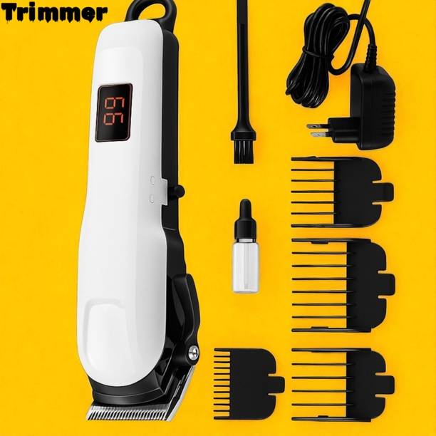 Nilesawar X107 Professional Hair & Beard Trimmer for Men – Low Noise, Skin-Friendly Trimmer 240 min  Runtime 4 Length Settings
