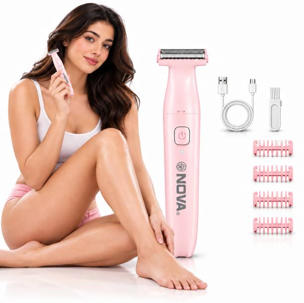 NOVA NLS 541 Rechargeable Waterproof Sensi-shaver Trimmer 90 min  Runtime 5 Length Settings