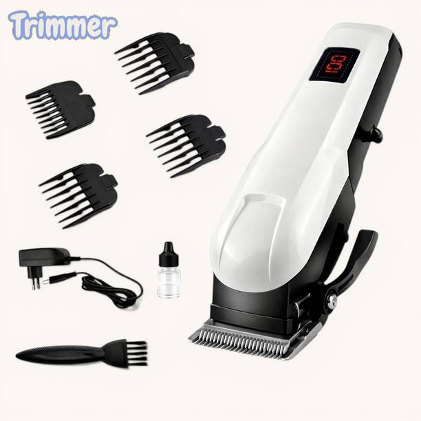 Sagaft X409 Rechargeable Beard Trimmer for Men with Sharp Blades & Fast Charging Fully Waterproof Trimmer 240 min  Runtime 4 Length Settings