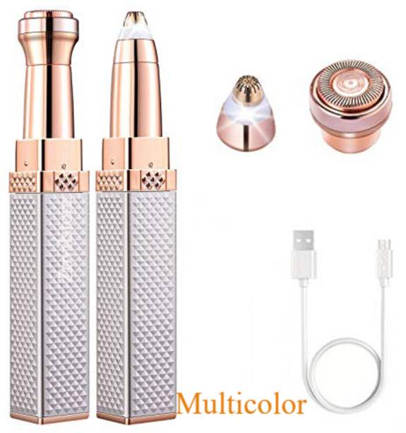 ClothyDeal 2 in 1 Premium Rechargeable Eyebrow Trimmer|Nose,Fullbody Hair Trimmer 90 min  Runtime 1 Length Settings