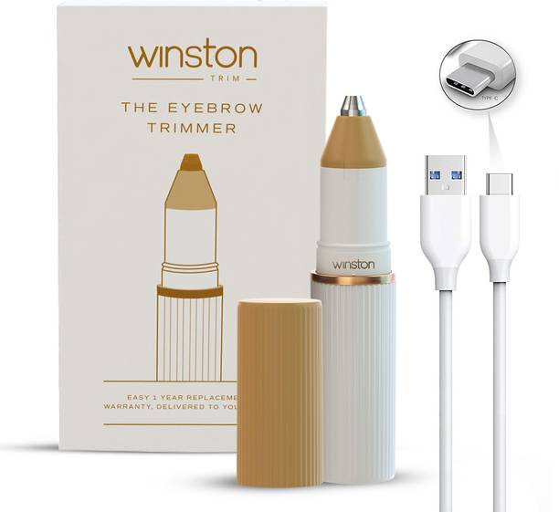 Winston Eyebrow Trimmer for women - Rechargeable Trimmer 90 min  Runtime 0 Length Settings
