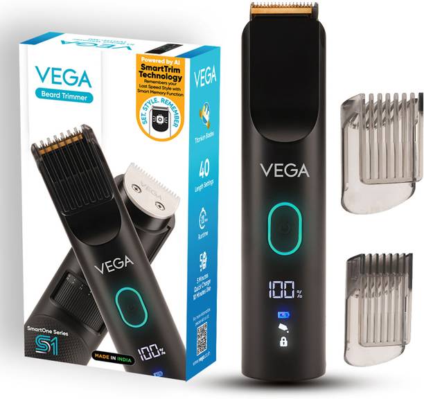 VEGA SmartOne Series S1 VHTH-30 Fully Waterproof Trimmer 120 min Runtime 40 Length Settings