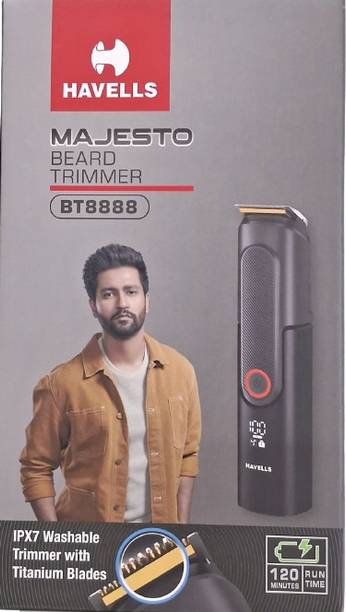 HAVELLS BEARD TRIMMER BT8888 Fully Waterproof Trimmer 120 min Runtime 20 Length Settings