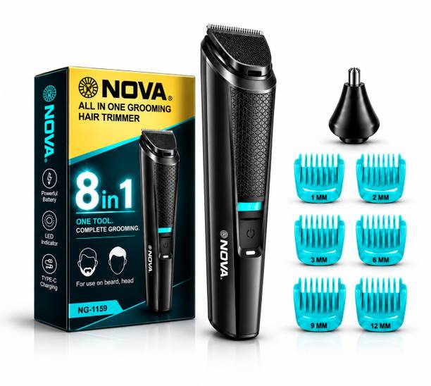 NOVA NG 1159 Trimmer 90 min Runtime 6 Length Settings