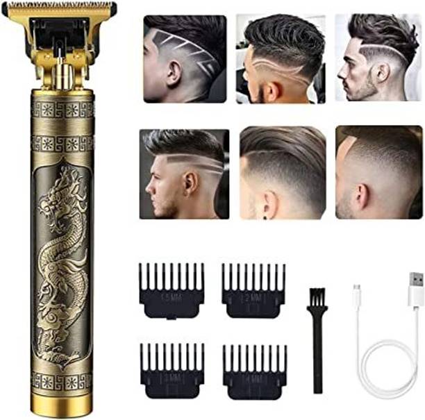 Capitalpoint Vintage T9 Hair Trimmer SBG Salon Series Fully Waterproof Trimmer 120 min Runtime 4 Length Settings