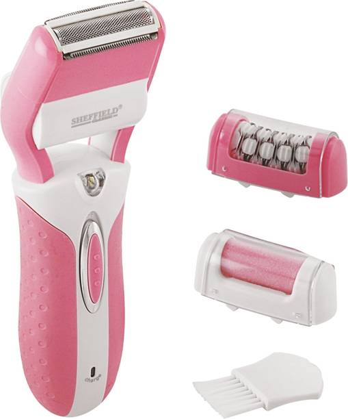 Sheffield Classic 3 in 1 Lady Epilator, Shaver, Callus Remover Body Groomer 30 min  Runtime 3 Length Settings