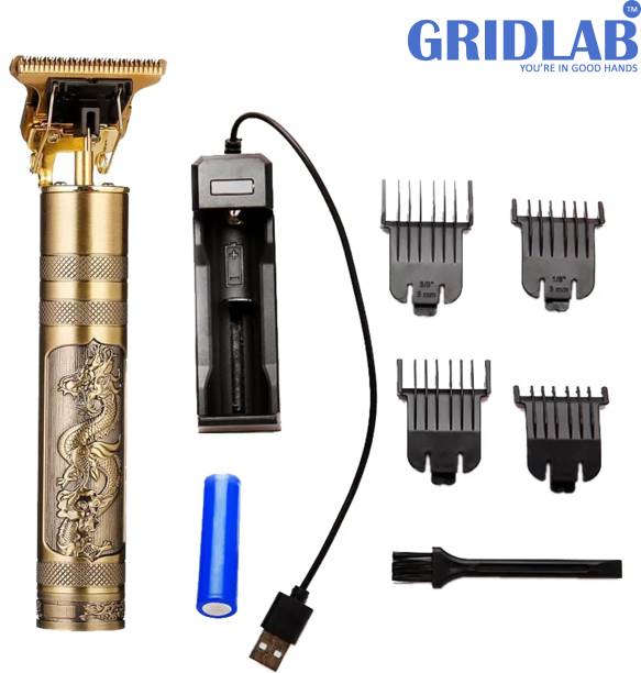 Gridlab Grooming Mastery Haircut & Beard Hair Groomer Golden Hair Shaver Trimmer 120 min  Runtime 4 Length Settings