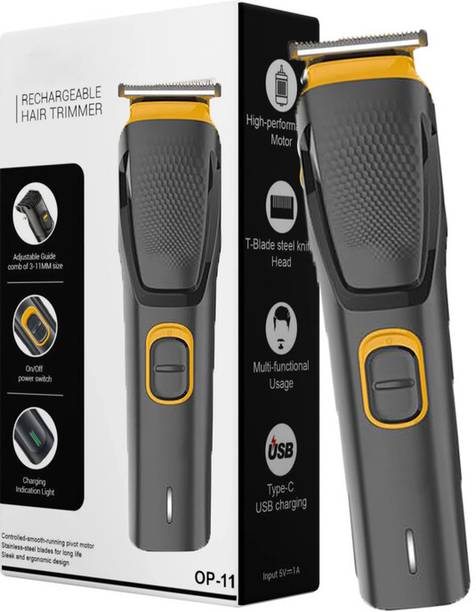 MynxeHTC AT-509 Hair Clippers Type-C Cordless-Adjustable Men'S Hair Clipper Professional Fully Waterproof Trimmer 45 min  Runtime 4 Length Settings