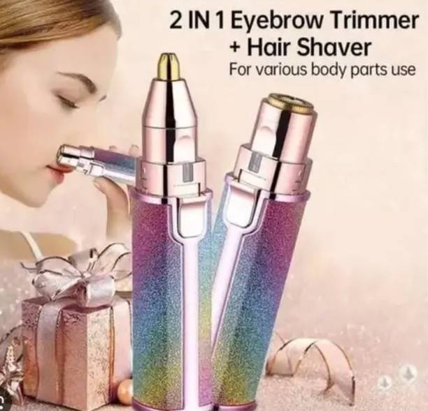 The P A34 2 in 1 Painless Eyebrow Rechargable Trimmer & Facial Hair Removel for Women Cordless Epilator
