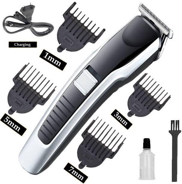 MynxeHTC Men Beard Professional Cordless_Rechargeable Trimmer Hair Clippers for Men Hair Fully Waterproof Trimmer 45 min Runtime 4 Length Settings