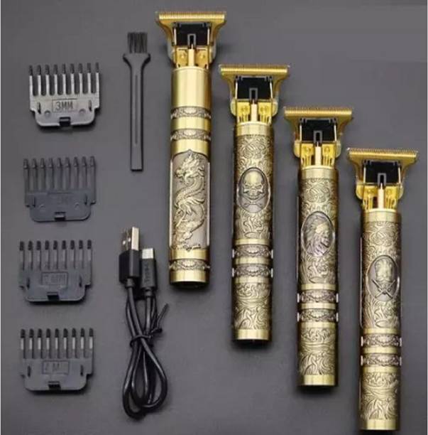 ZETATECH Professional Golden Metal Maxtop t99 Body Trimmer Haircut Grooming Kit Z42 Trimmer 120 min  Runtime 4 Length Settings