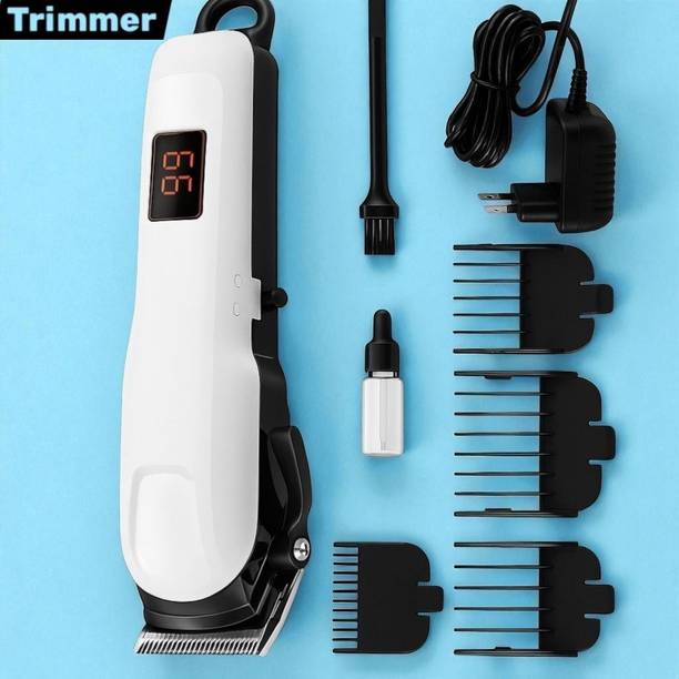 FLYNZA X347 Professional Hair & Beard Trimmer for Men – Low Noise, Skin-Friendly Trimmer 240 min  Runtime 4 Length Settings