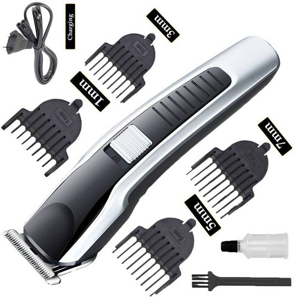 ZYRIAN Rechargeable AT-538 Cordless-Professional Men's Electric 0 Cutting T-Blade Hair Fully Waterproof Trimmer 45 min Runtime 4 Length Settings