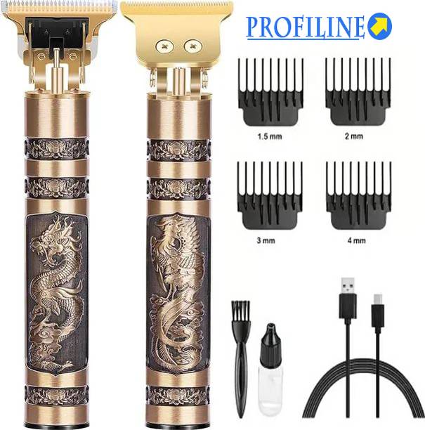 GETTRADE T9 Vintage USB Rechargeable Cordless Electric Beard Trimmer Hair Clippers G64 Trimmer 60 min Runtime 4 Length Settings