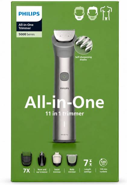PHILIPS MG5932 Fully Waterproof Trimmer 120 min Runtime 4 Length Settings