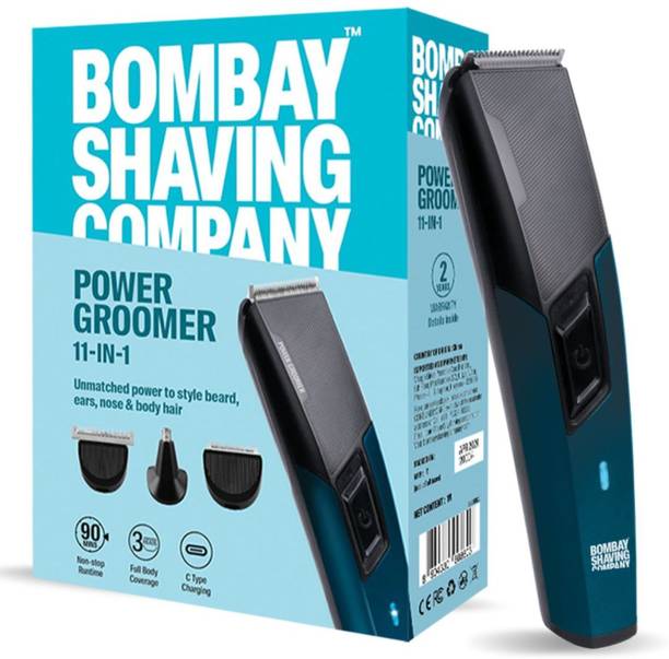 BOMBAY SHAVING COMPANY POWER GROOMER 11-IN-1 Trimmer 90 min  Runtime 3 Length Settings