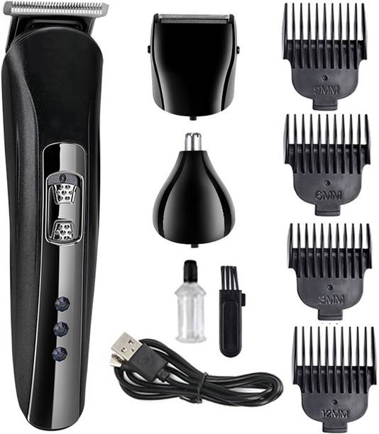 lkjkjhjggff electric hair clipper nose trimmer Fully Waterproof Trimmer 60 min  Runtime 4 Length Settings