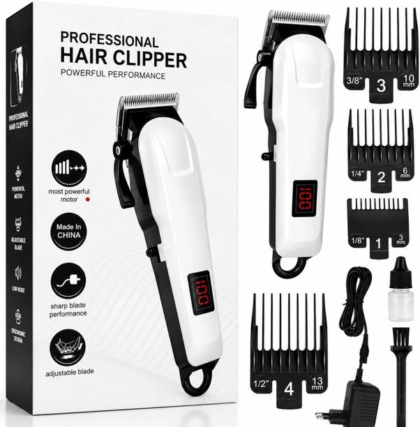 Zeno volt 809A Professional Hair Trimmer for Men – USB Rechargeable Clipper Fully Waterproof Trimmer 240 min  Runtime 5 Length Settings