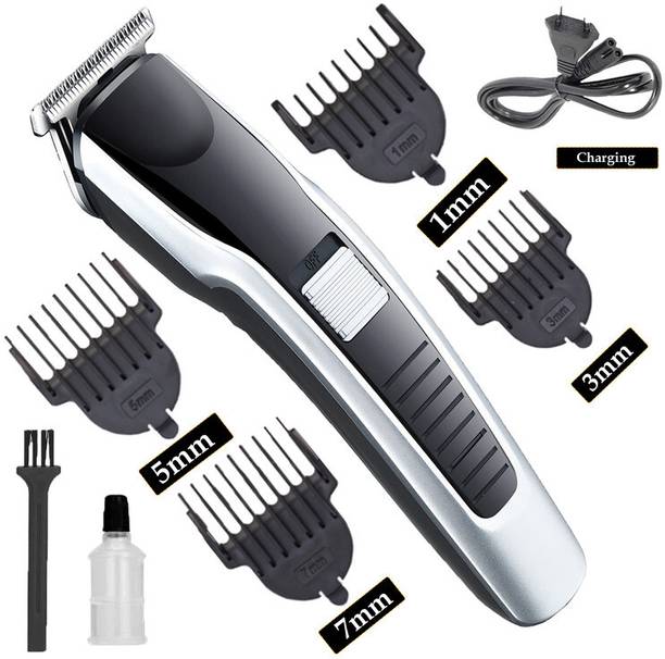 ZYRIAN Rechargeable AT-538 Cordless Professional Men's Electric 0 Cutting T-Blade Hair Fully Waterproof Trimmer 45 min Runtime 4 Length Settings