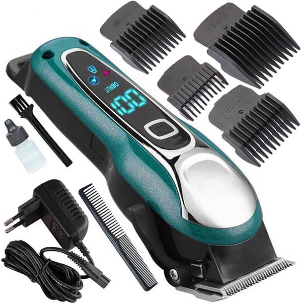 HGB Electric Hair Trimmer Professional Rechargeable Hair Clipper Haircut Machine LCD display Trimmer 120 min  Runtime 3 Length Settings