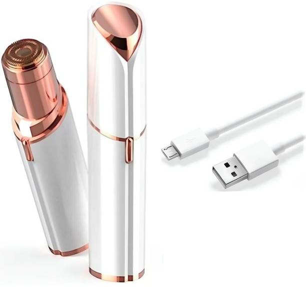 Elecsera Flawless Lipstick Shape Charging Facial Hair Remover With USB Cable Trimmer 60 min  Runtime 0 Length Settings