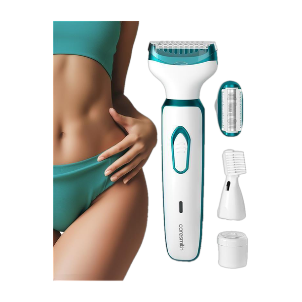 caresmith Bloom Face & Body Rechargeable Fully Waterproof Trimmer 100 min Runtime 0 Length Settings