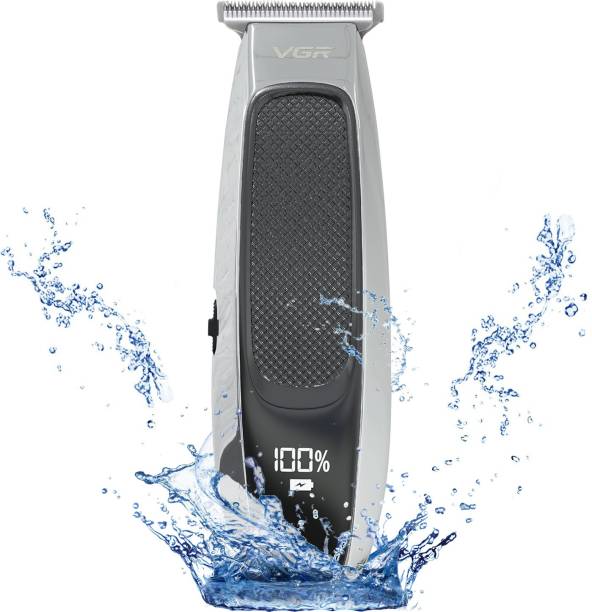 VGR V-255 with LED Display & IPX7 Fully Washable Fully Waterproof Trimmer 120 min  Runtime 3 Length Settings