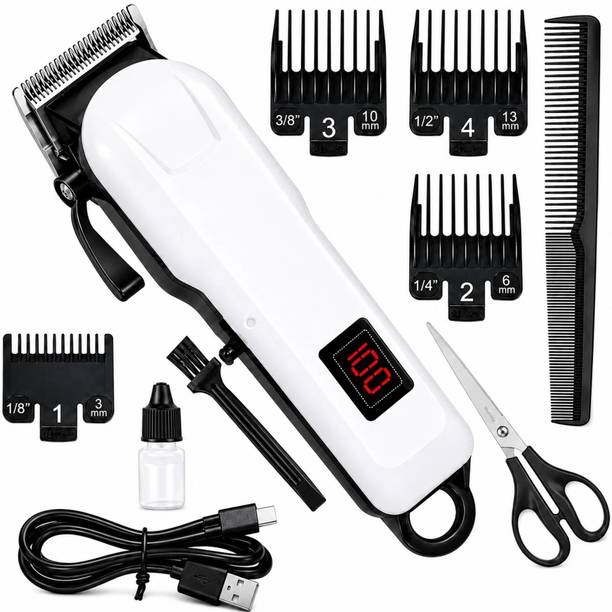 Zeno volt 809 Professional Hair Clipper with Hair Comb, Scissors & LED Display for Men Shaver For Men, Women