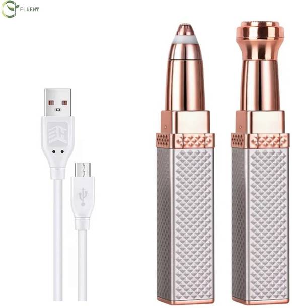 Fluent 2 In 1 Eyebrow Trimmer Machine For Women Nose Face Lips Hair Removal FL09 Trimmer 90 min  Runtime 1 Length Settings