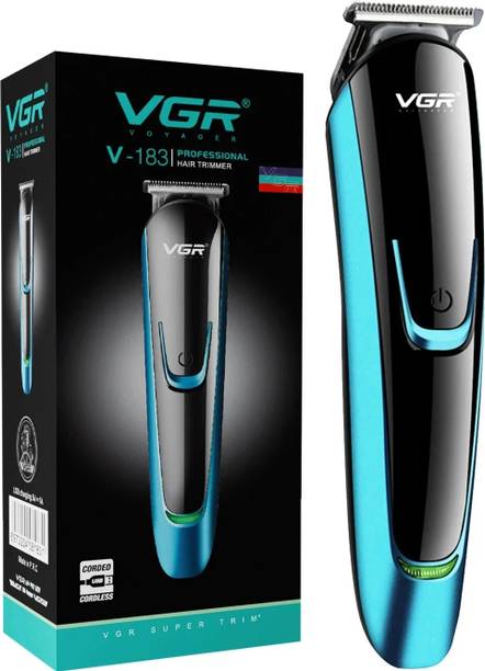 VGR V-183 Professional Trimmer 120 min  Runtime 5 Length Settings