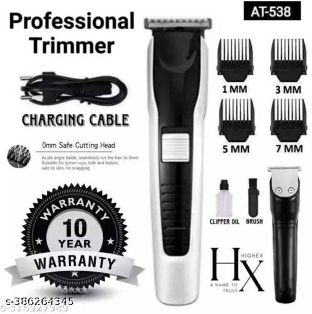 Zeus Volt HTC-538 Fully Waterproof Trimmer 60 min Runtime 4 Length Settings Trimmer 60 min Runtime 4 Length Settings