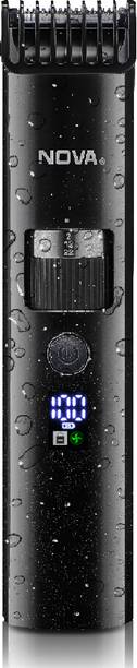 NOVA NHT 1100 Digital Waterproof Fully Waterproof Trimmer 200 min  Runtime 60 Length Settings