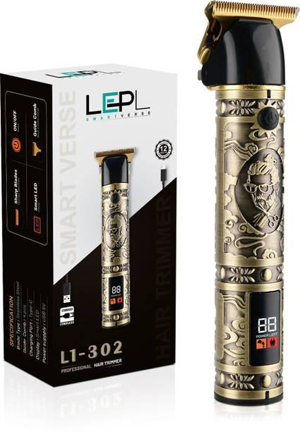 LEPL L1-302 Smart Professional Hair Trimmer with Led Display Trimmer 180 min  Runtime 4 Length Settings