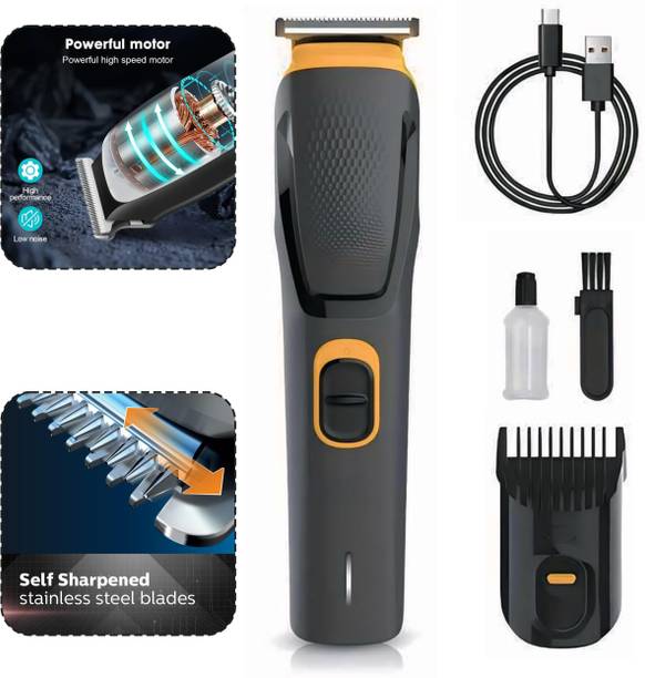 Virth UltraTrim Pro Rechargeable Beard Trimmer with Adjustable Guide Comb Trimmer 120 min  Runtime 0 Length Settings