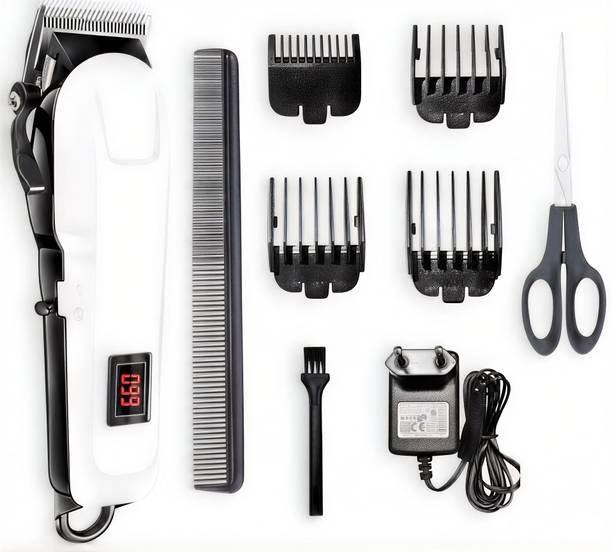 RACCOON 809A Hair Clipper & Trimmer for Men | Precision Cutting, Corded & Cordless Use Fully Waterproof Trimmer 180 min Runtime 5 Length Settings