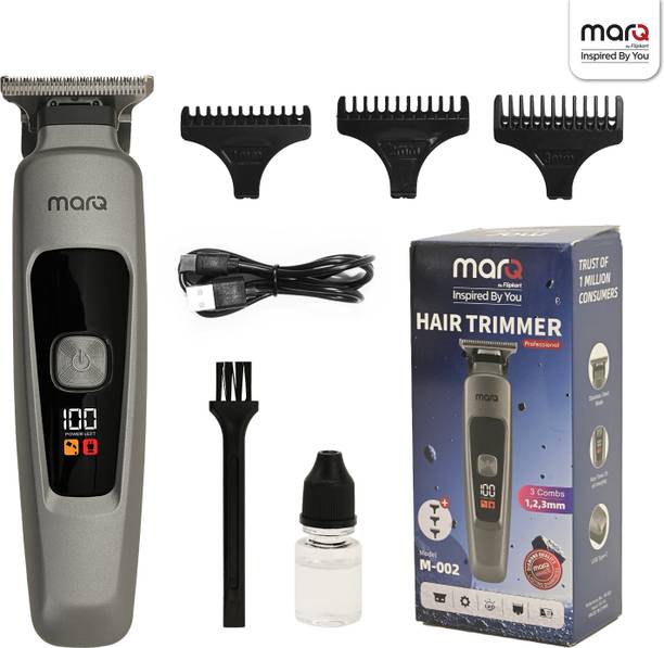 MarQ by Flipkart M-002 Professional Hair Trimmer with LED Display Trimmer 200 min Runtime Trimmer 200 min Runtime 3 Length Settings