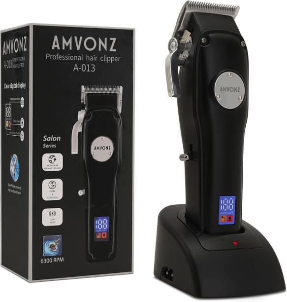 AMVONZ A-013 Professional Hair Clipper For Salon Trimmer 200 min  Runtime 8 Length Settings