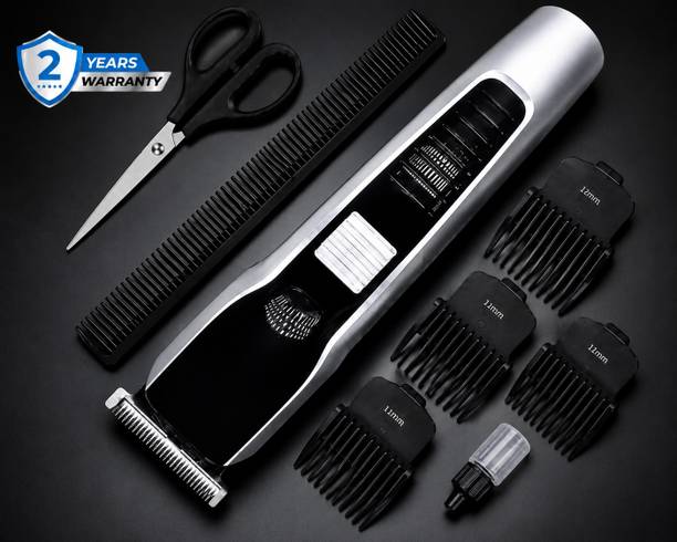 Zeno volt Cordless Beard Trimmer for Men with Stainless Steel Blade and Grooming Kit Fully Waterproof Trimmer 60 min Runtime 4 Length Settings