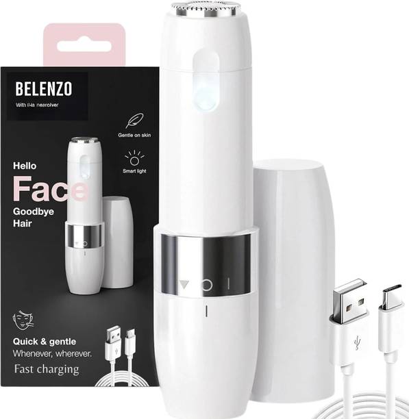 BELENZO Spark EpiSense One Facial Trimmer For Hair Removal | Cheeks, Upper Lip & Chin Fully Waterproof Trimmer 60 min Runtime 1 Length Settings