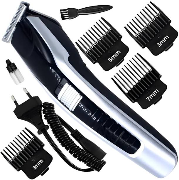 RACCOON PN-AT-538-GREY- Rechargeable Battery Sharp Blade Fully Waterproof Trimmer 60 min  Runtime 5 Length Settings